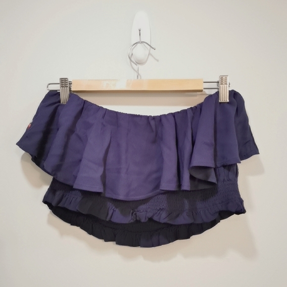 NWOT Xhilaration Embroidered Ruffle Tops - Picture 2 of 8